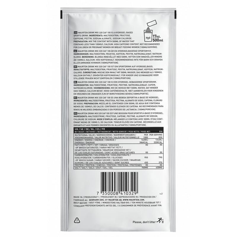 Maurten Drink Mix 320 CAF 100 211023 Retur Lofoten 4