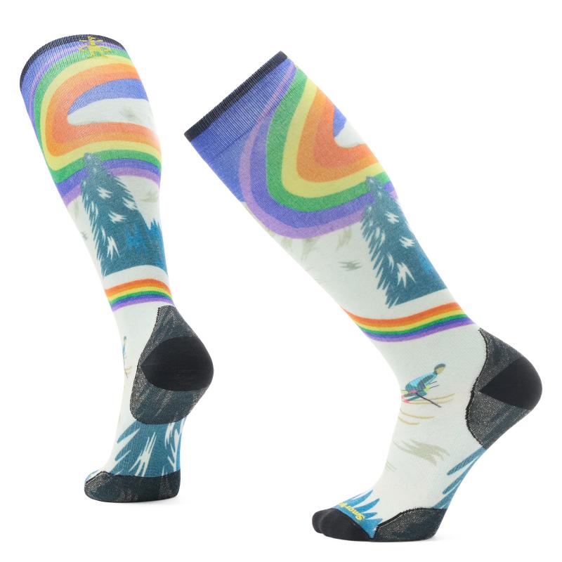 Smartwool Smartwool Ski Zero Cushion Rainbow Trails Print Otc Socks B02619 Retur Lofoten 1